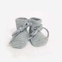 Babyschühchen BOOTIES von Hvid aus Merinowolle in grey melange