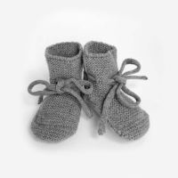 Babyschühchen BOOTIES von Hvid aus Merinowolle in otter