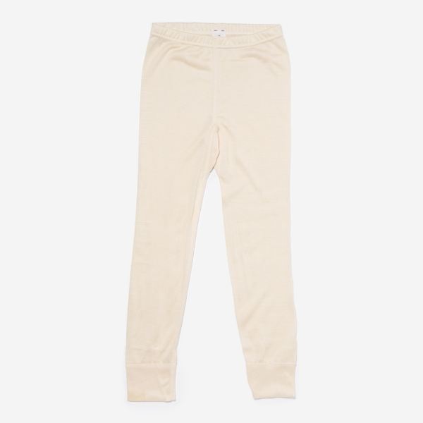 Kinder Longjohns Seide natur 128