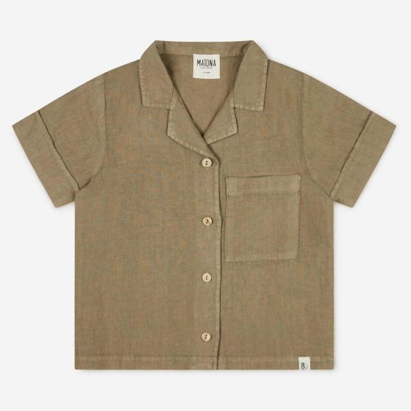 Shirt Ari Leinen clay 3-4 Jahre