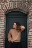 Damen Sweatshirt CEDRAT von Poudre Organic aus Bio-Baumwolle in indian tan 2