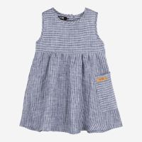 Baby Sommerkleid von Pure Pure aus Leinen in marine