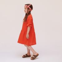 Kinder Kleid RUBY von Lily Balou aus Bio-Baumwolle in orange 2