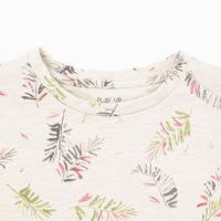 Flamé Jersey T-Shirt von Play Up aus Bio-Baumwolle mit Blättern in ceres 3