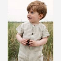 Baby Button Suit von Serendipity aus Bio-Baumwolle in Laurel stripe 2