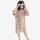 Kleid Baumwolle striped caramel-cookie von Orbasics 2