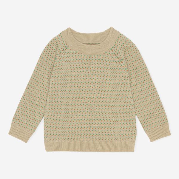 Kinder Pullover MIRO BLOUSE von Konges Sløjd aus Merinowolle in almond milk