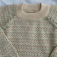 Kinder Pullover MIRO BLOUSE von Konges Sløjd aus Merinowolle in almond milk 2