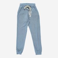 Damen Hose ONONIS von Poudre Organic aus Bio-Baumwolle in blue fog