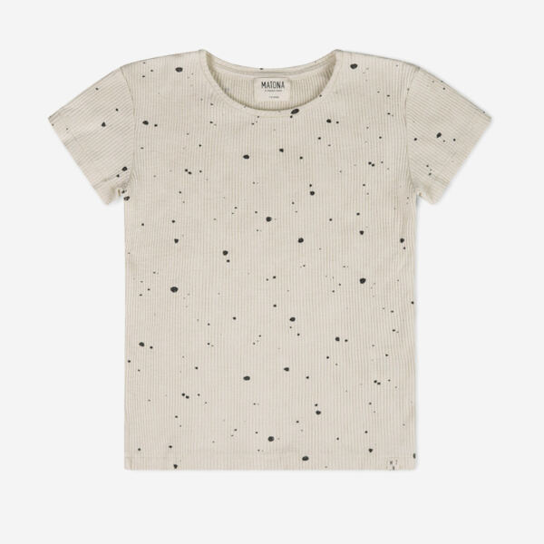 Kinder Rib T-Shirt von Matona aus Bio-Baumwolle in sprinkle