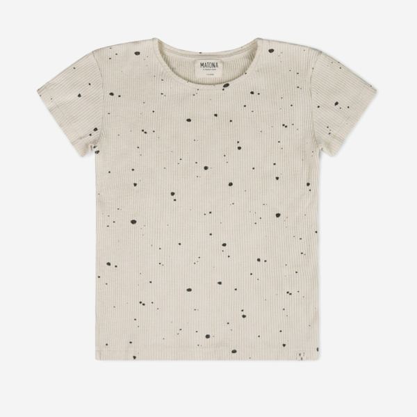 Kinder Rib T-Shirt von Matona aus Bio-Baumwolle in sprinkle