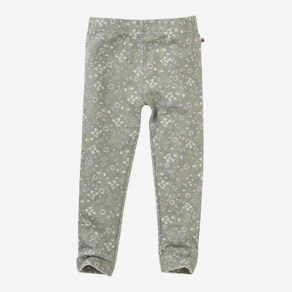 Kinder Leggings von People Wear Organic aus Bio-Baumwolle mit Blumenwiese-Muster