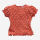 Baby Shirt von People Wear Organic aus Bio-Baumwolle in rot mit Blümchen