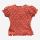 Baby Shirt von People Wear Organic aus Bio-Baumwolle in rot mit Blümchen