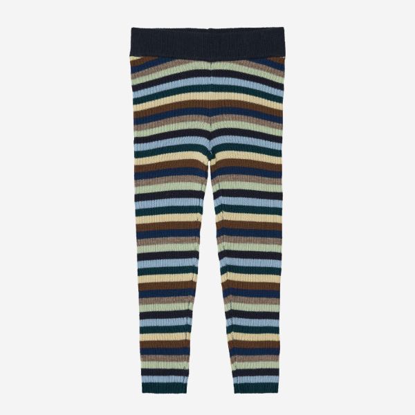 Kinder Leggings von FUB aus Wolle in multistripe