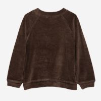 Kinder Velour Pullover von Serendipity aus Bio-Baumwolle in chestnut 2