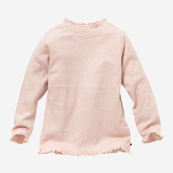 Kinder Langarm Shirt von People Wear Organic aus Bio-Baumwolle in rosa