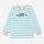 2-teiliger Schlafanzug LONG JOHN RETRO von Sense Organics aus Bio-Baumwolle in light aquamarine stripes/bear 2