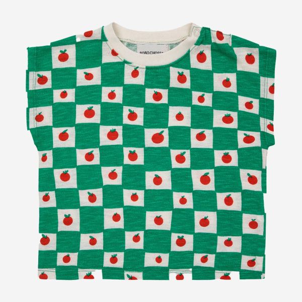 Baby T-Shirt Tomato all over von Bobo Choses aus Bio-Baumwolle und recycelter Baumwolle