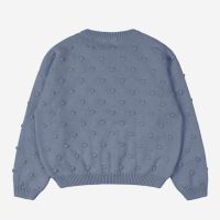 Kinder Popcorn Sweater von Matona aus Bio-Baumwolle in dove blue 2