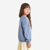 Kinder Popcorn Sweater von Matona aus Bio-Baumwolle in dove blue 6