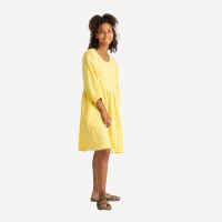 Damen Day Dress von Matona aus Leinen in yellow gingham 4