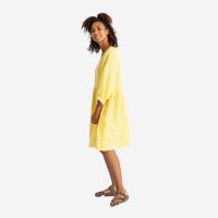 Damen Day Dress von Matona aus Leinen in yellow gingham 5