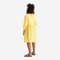 Damen Day Dress von Matona aus Leinen in yellow gingham 6