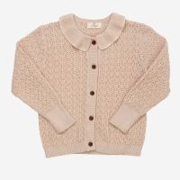 Cardigan Pointelle Kragen Copenhagen Colors Bio-Baumwolle...