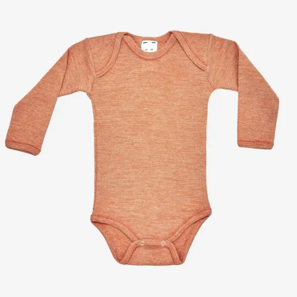 Baby Body Hocosa Bio-Baumwolle/Wolle/Seide orange meliert