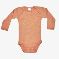 Baby Body Hocosa Bio-Baumwolle/Wolle/Seide orange meliert