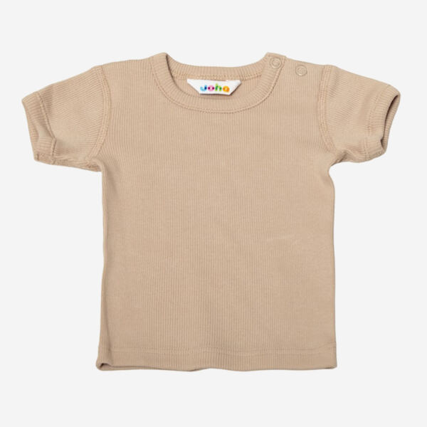 Kinder T-Shirt von Joha aus Bio-Baumwolle in beige