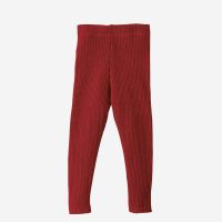 Strick Leggings von Disana aus Wolle in bordeaux