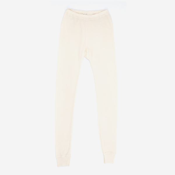 Damen Longjohns Lange Unterhose von Hocosa aus Wolle/Seide in natur