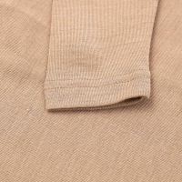 Damen Unterhemd langarm von Hocosa aus Wolle/Seide in camel 3