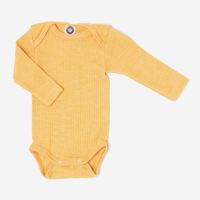 Baby Body von Cosilana aus Baumwolle/Wolle/Seide in gelb...