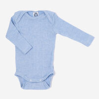 Baby Body von Cosilana aus Baumwolle/Wolle/Seide hellblau
