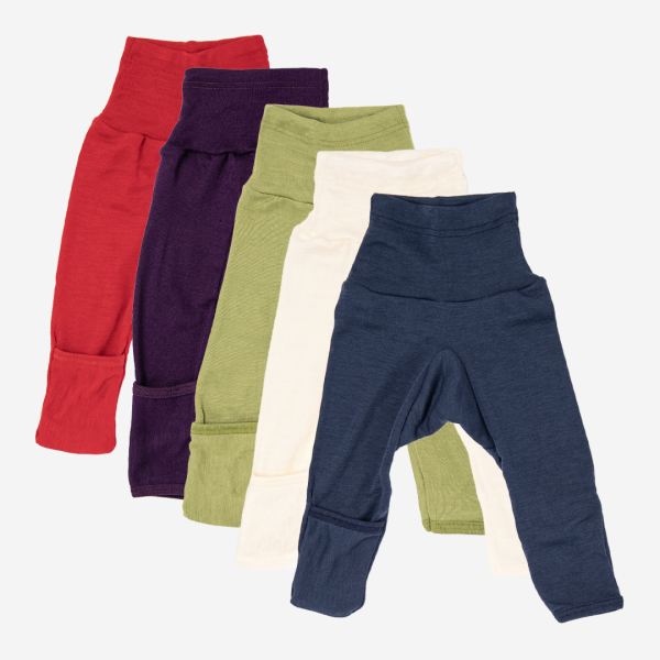 Babyhose Wolle/Seide mit Beinumschlag