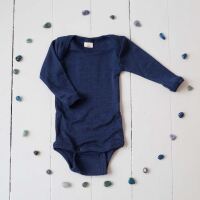 Baby Body von Engel aus Wolle/Seide in marineblau
