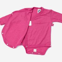 Baby Wickelbody von Cosilana aus Wolle/Seide in pink 2