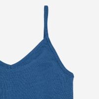 Damen Trägerhemd von Hocosa aus Wolle/Seide in dunkelblau 2