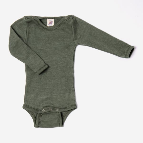 Baby Body von Engel aus Wolle/Seide in olive