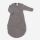 Wickelschlafsack von Lilano aus Wollfrottee-Plüsch in hellgrau