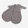 Wickelschlafsack von Lilano aus Wollfrottee-Plüsch in hellgrau offen