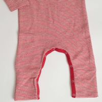 Anzug mit Beinumschlag von Lilano aus Wolle/Seide Ringel in rot