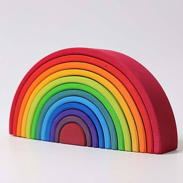 Großer Regenbogen 12-teilig aus Holz von Grimms