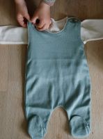 Baby Strampler von Selana aus feinem Baumwollstrick in green 3