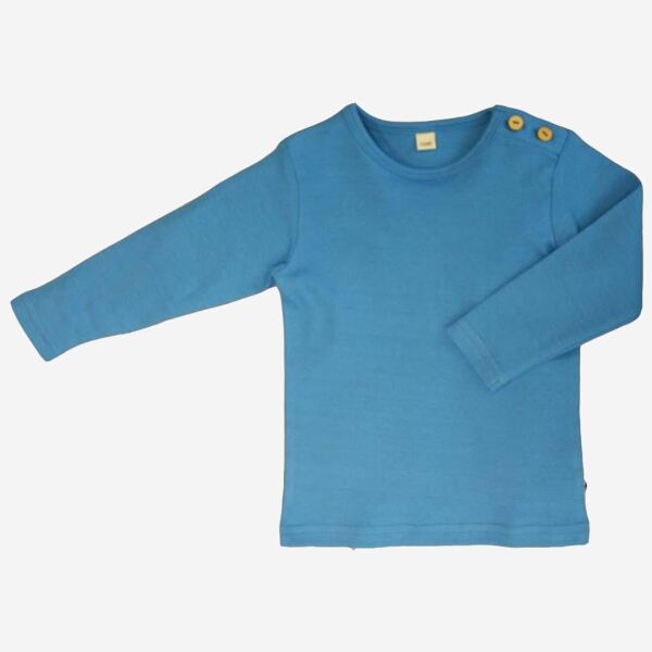 Kinder Shirt von Leela Cotton aus Bio-Baumwolle in nordischblau