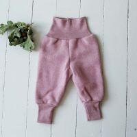 Babyhose von Engel aus Wollfleece in rosenholz melange