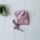 Baby Häubchen von Engel aus Wollfleece in rosenholz melange